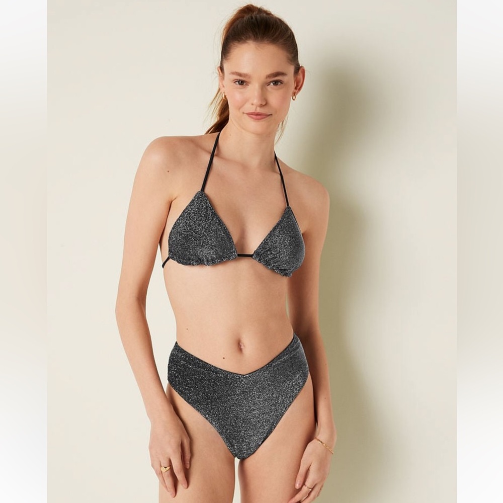 PINK Victoria’s Secret Shimmer Bikini Bottoms